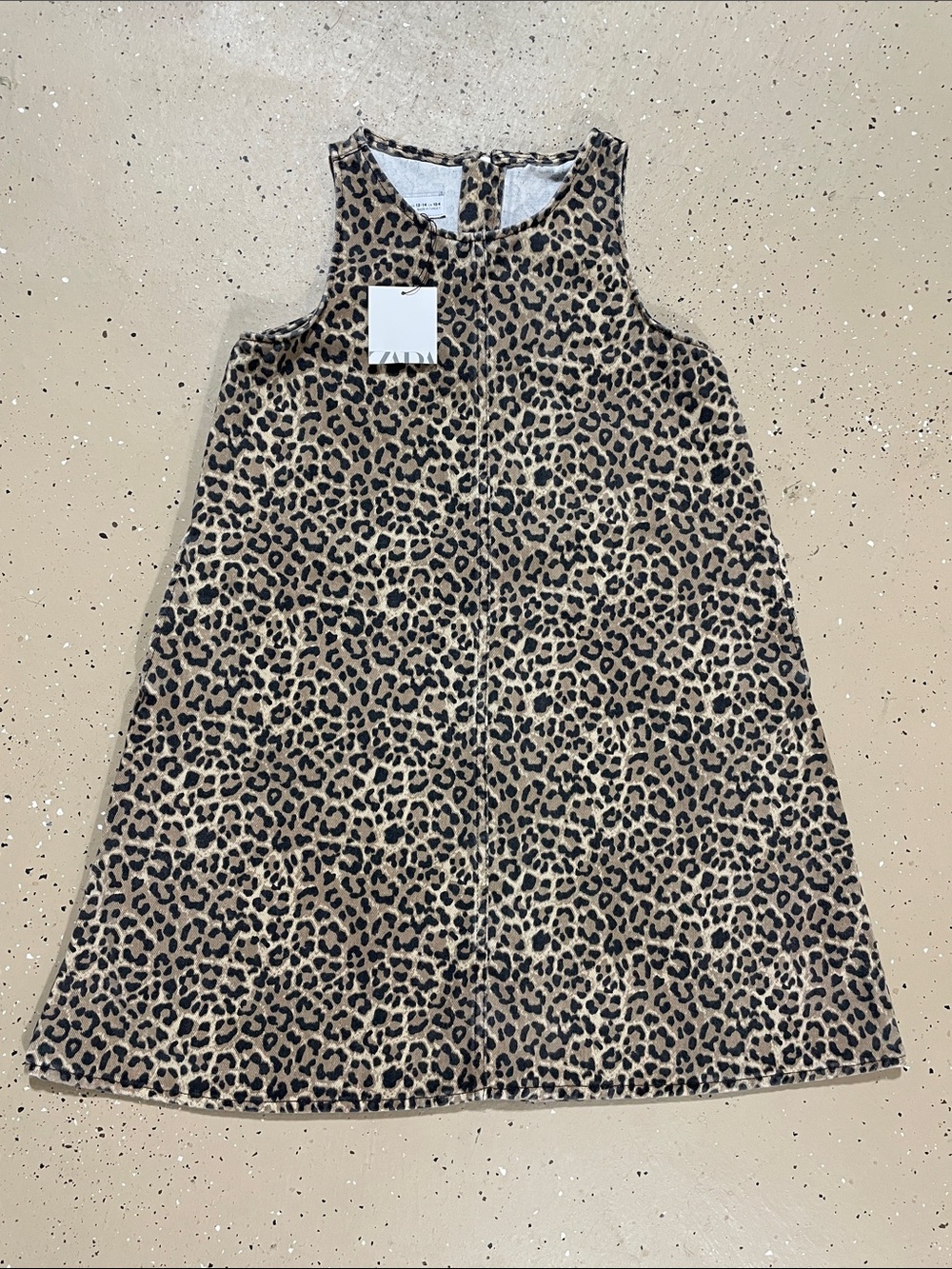NWT Zara Girls Leopard Print A-Line Dress